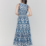 Printed Sleeveless Cotton Maxi Dress - Sugar River Shoppe