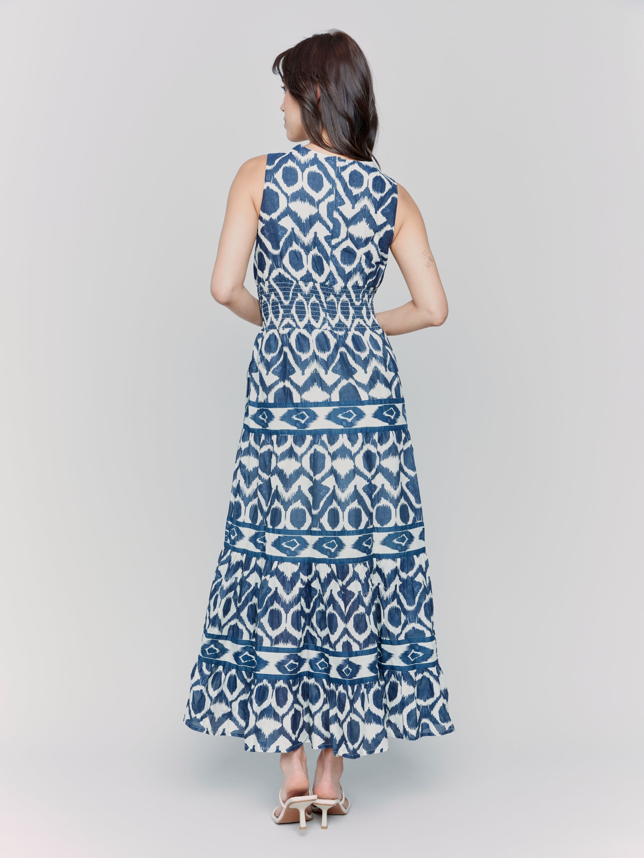 Printed Sleeveless Cotton Maxi Dress - Sugar River Shoppe