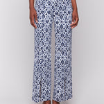 Printed Wide Leg Pants with Front Slits - Sugar River Shoppe
