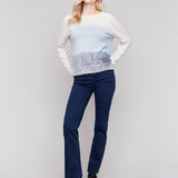 Raglan Sleeve Crew Neck Sweater - Sugar River Shoppe