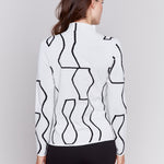 Reversible Mock Neck Fitted Sweater - Sugar River Shoppe