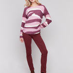 Reversible Plushy Crew Neck Sweater - Sugar River Shoppe