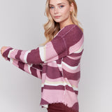 Reversible Plushy Crew Neck Sweater - Sugar River Shoppe