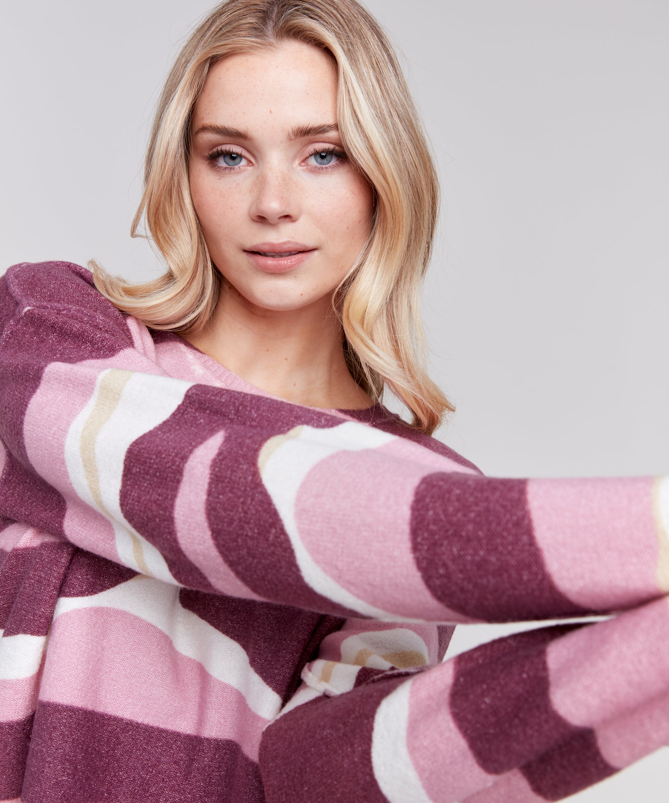 Reversible Plushy Crew Neck Sweater - Sugar River Shoppe