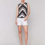 Sleeveless Crochet Crew Neck Top - Sugar River Shoppe