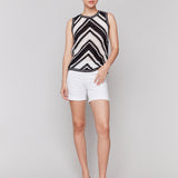Sleeveless Crochet Crew Neck Top - Sugar River Shoppe