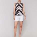 Sleeveless Crochet Crew Neck Top - Sugar River Shoppe