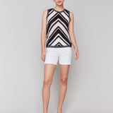 Sleeveless Crochet Crew Neck Top - Sugar River Shoppe