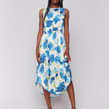 Sleeveless Printed Flowy Dress - Sugar River Shoppe