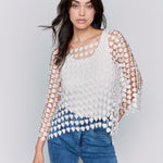 Textured Crochet Heart Top - Sugar River Shoppe