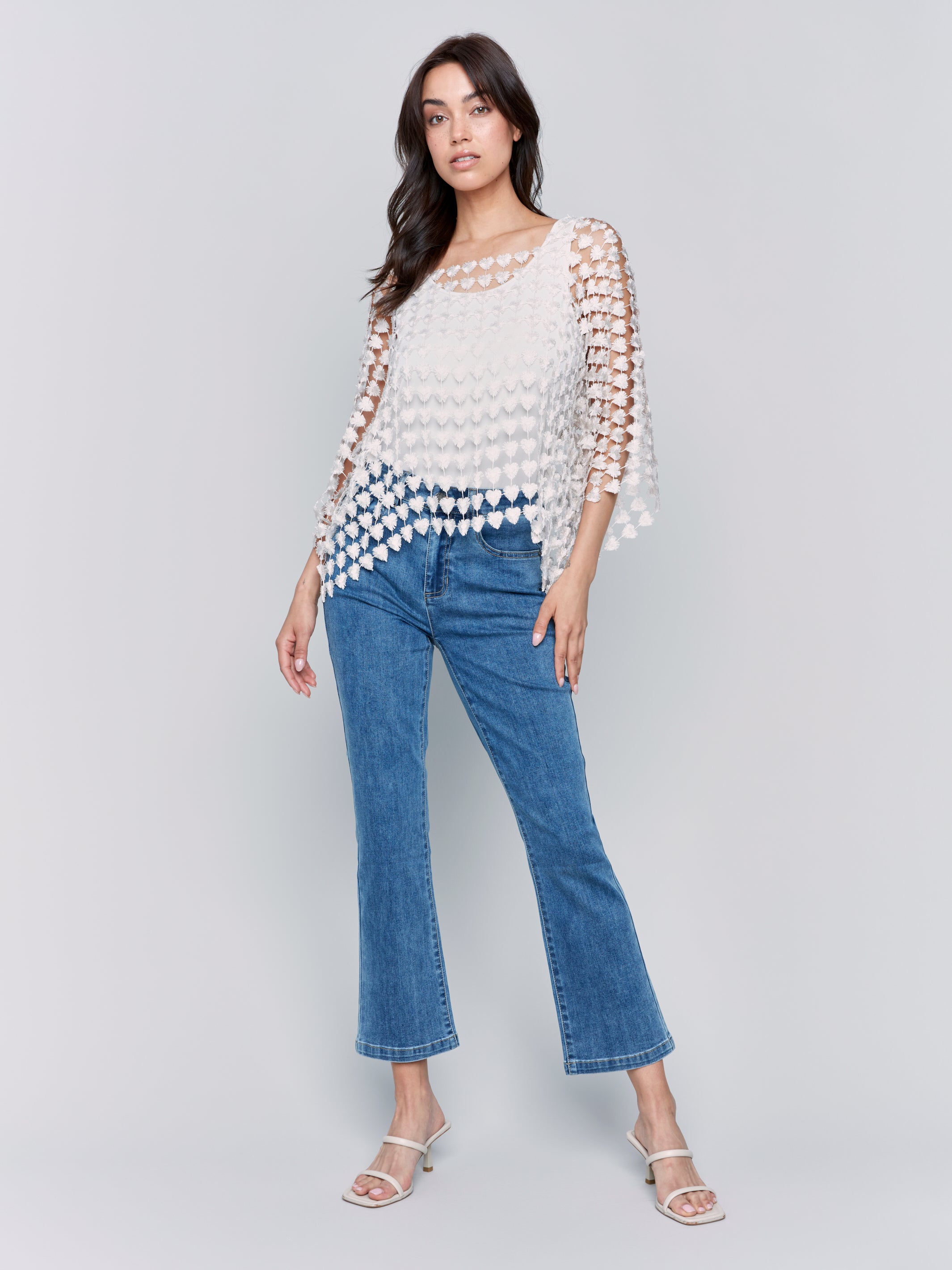 Textured Crochet Heart Top - Sugar River Shoppe