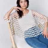 Textured Crochet Heart Top - Sugar River Shoppe