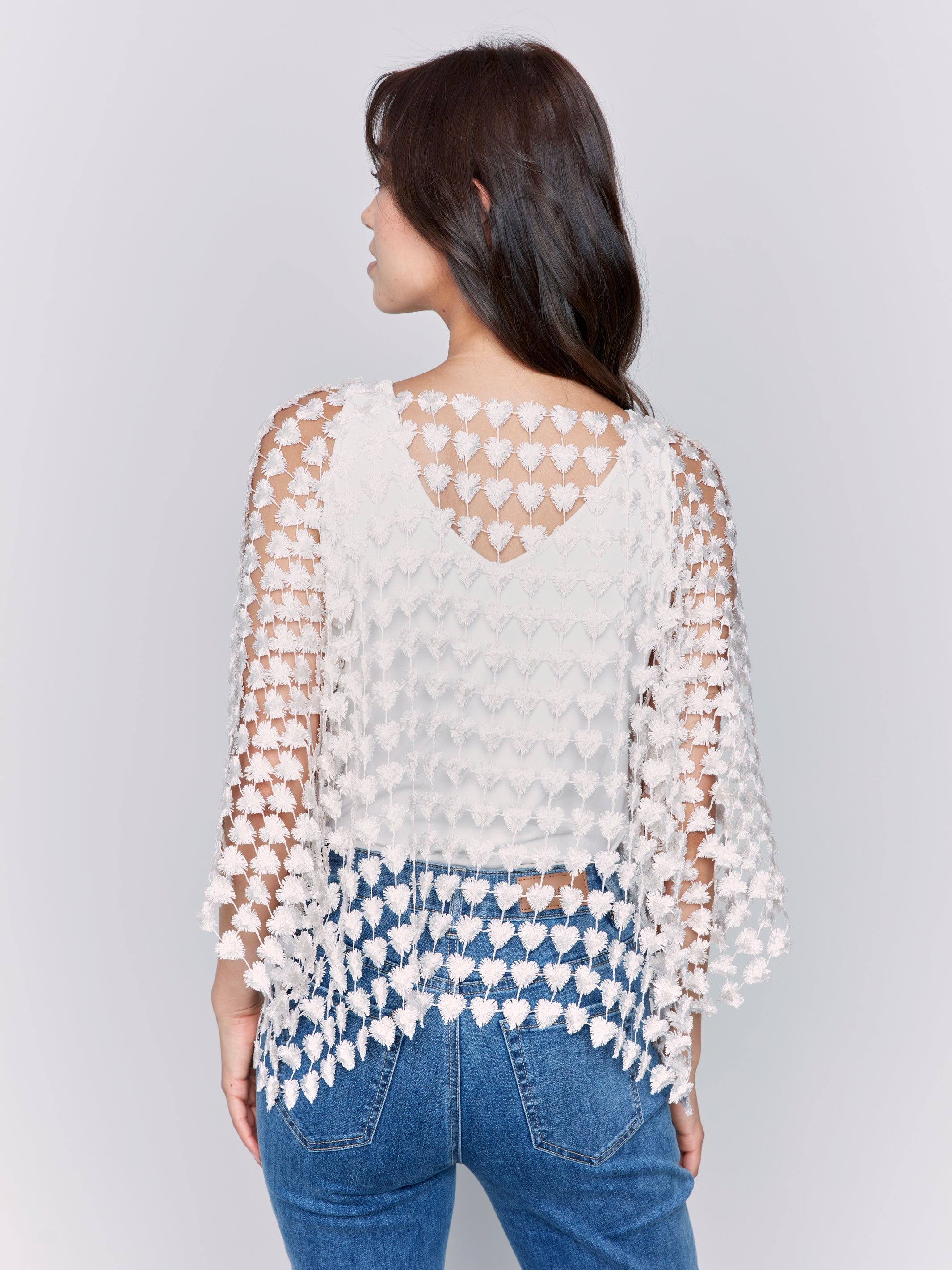 Textured Crochet Heart Top - Sugar River Shoppe