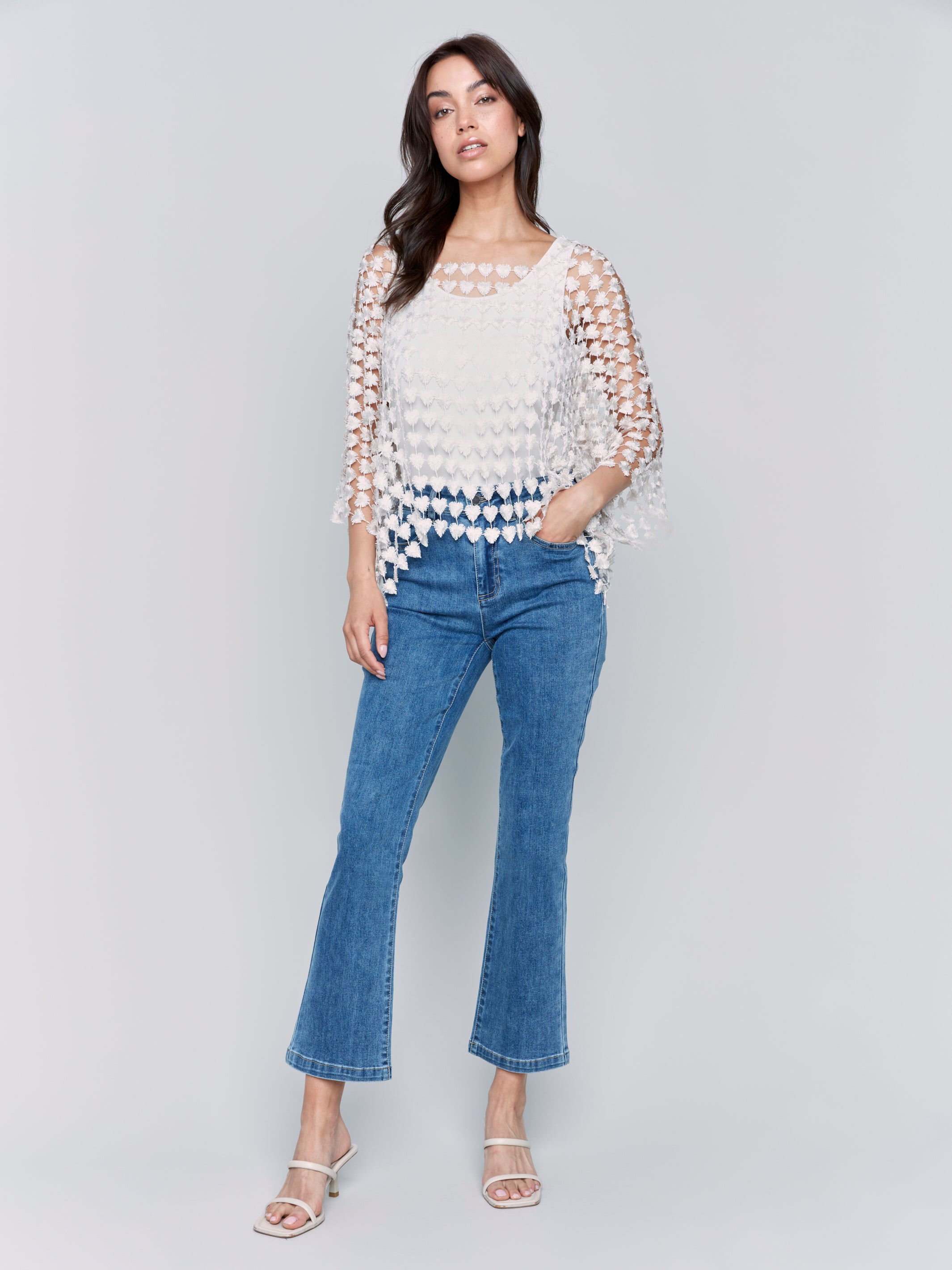 Textured Crochet Heart Top - Sugar River Shoppe