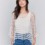 Textured Crochet Heart Top - Sugar River Shoppe