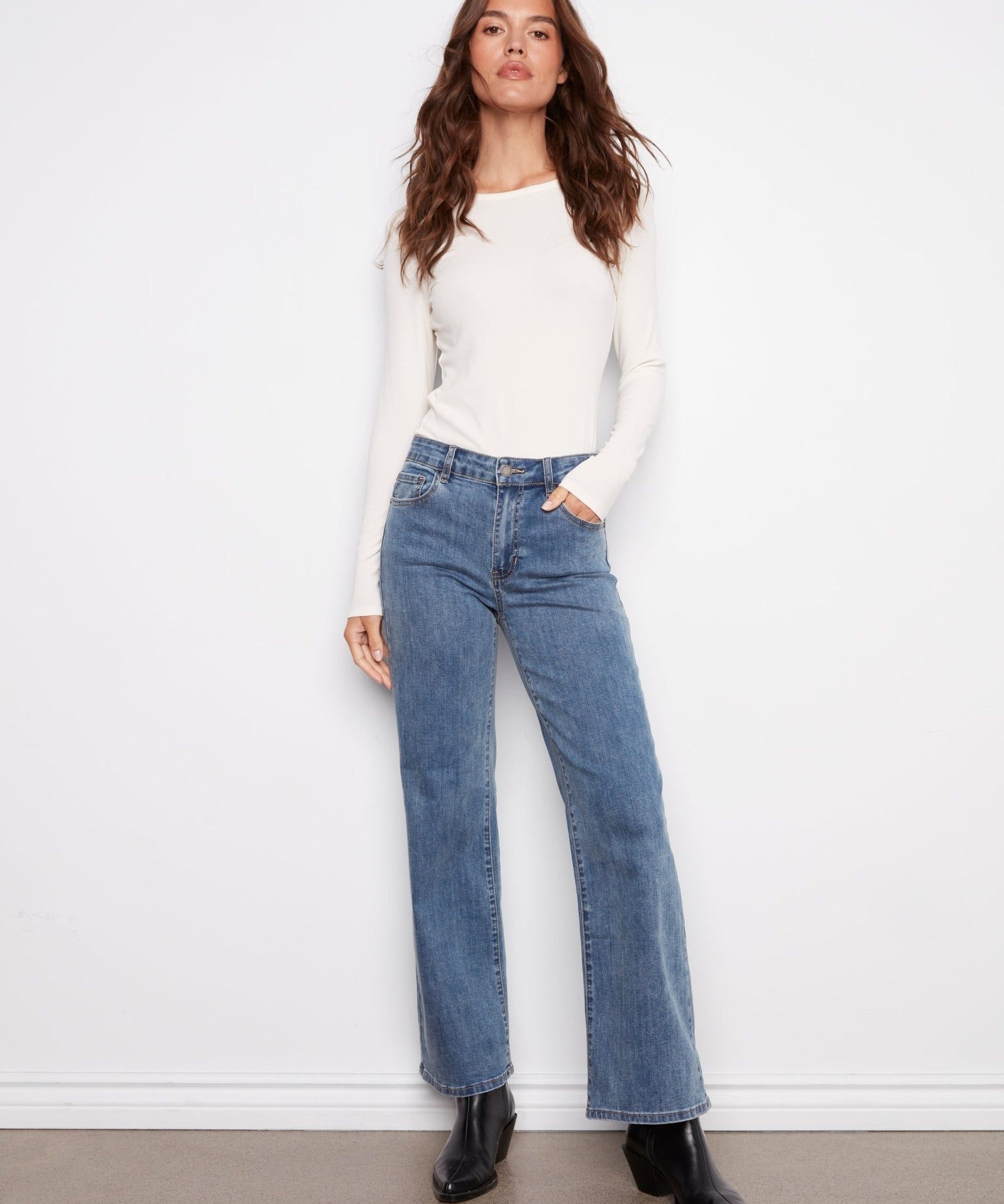 Chloe Wide Leg Jeans - Charlie B -  - Sugar River Shoppe - 