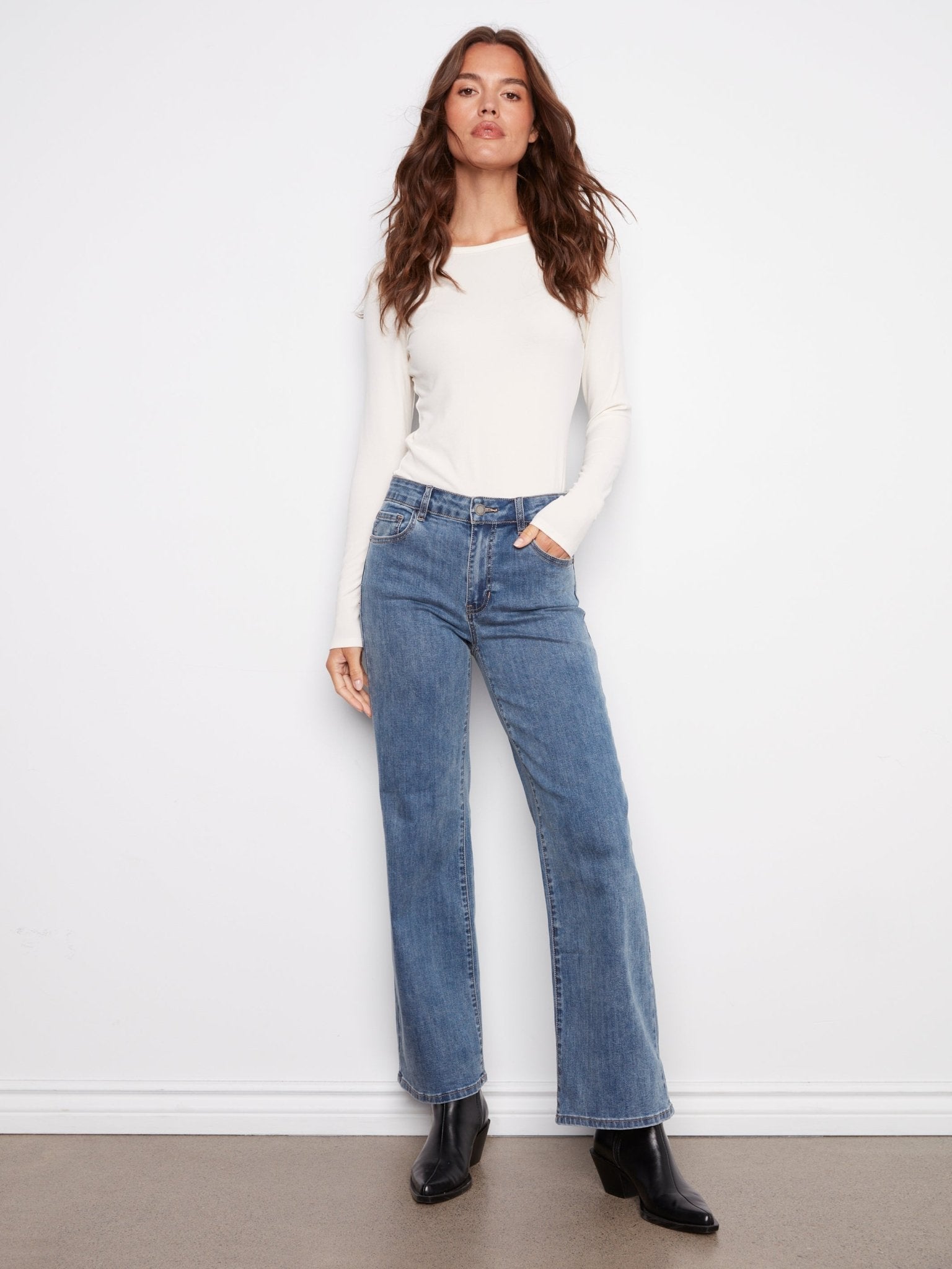 Chloe Wide Leg Jeans - Charlie B -  - Sugar River Shoppe - 