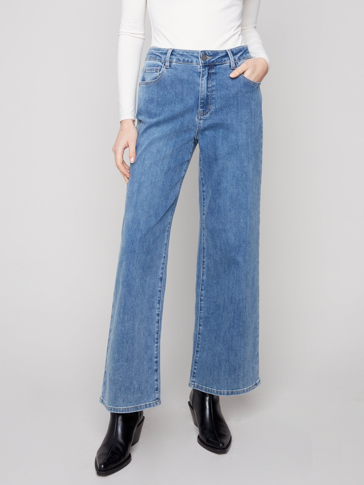 Chloe Wide Leg Jeans - Charlie B -  - Sugar River Shoppe - 