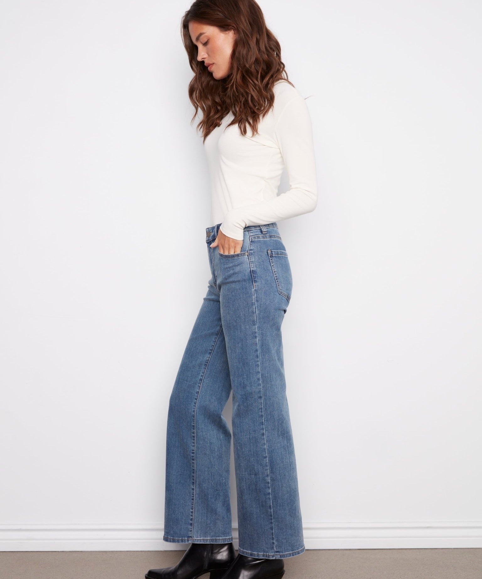 Chloe Wide Leg Jeans - Charlie B -  - Sugar River Shoppe - 