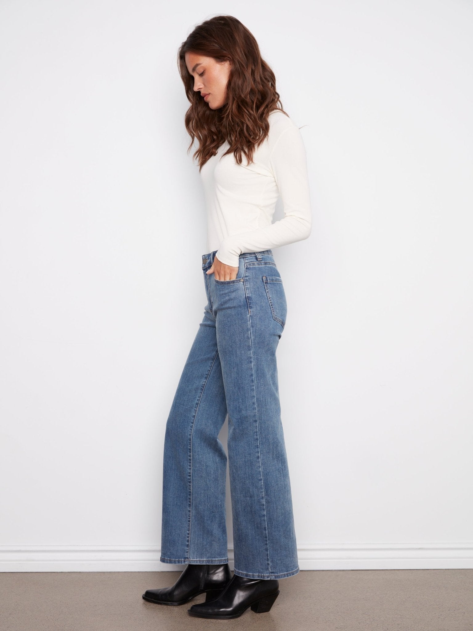 Chloe Wide Leg Jeans - Charlie B -  - Sugar River Shoppe - 