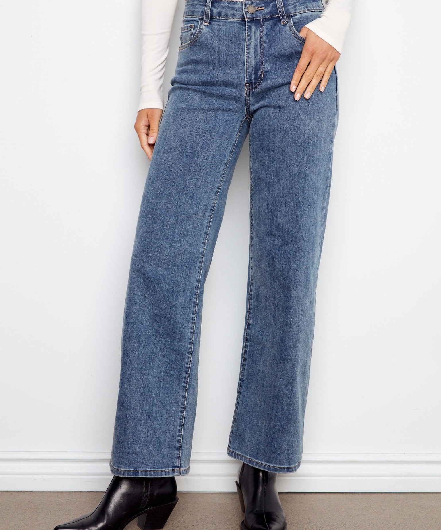 Chloe Wide Leg Jeans - Charlie B -  - Sugar River Shoppe - 
