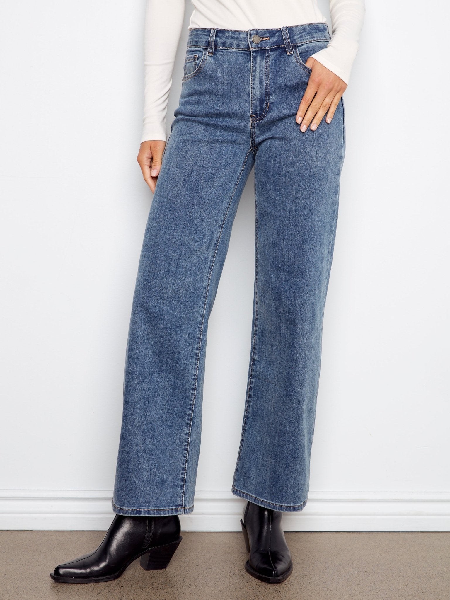 Chloe Wide Leg Jeans - Charlie B -  - Sugar River Shoppe - 