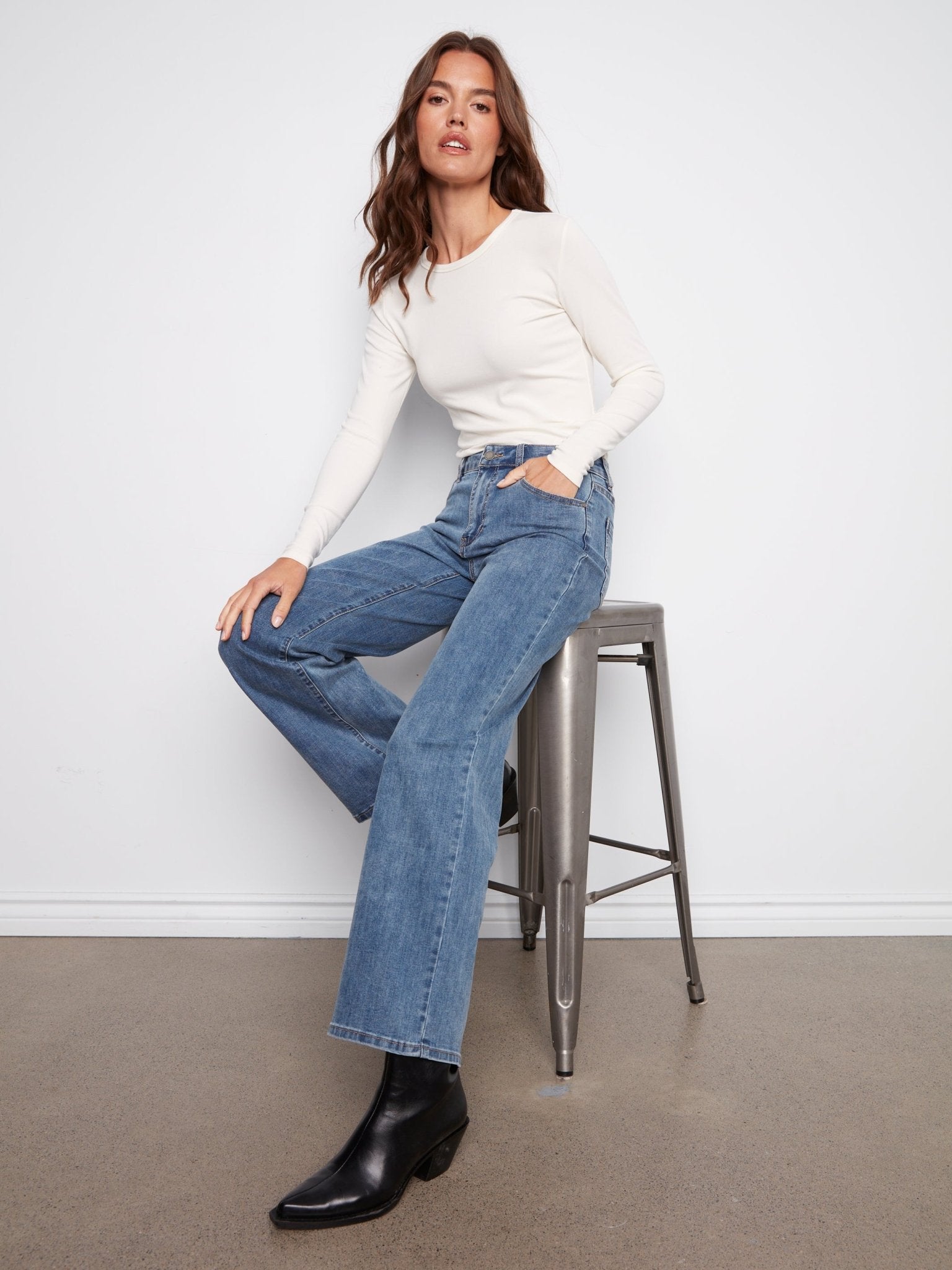 Chloe Wide Leg Jeans - Charlie B -  - Sugar River Shoppe - 