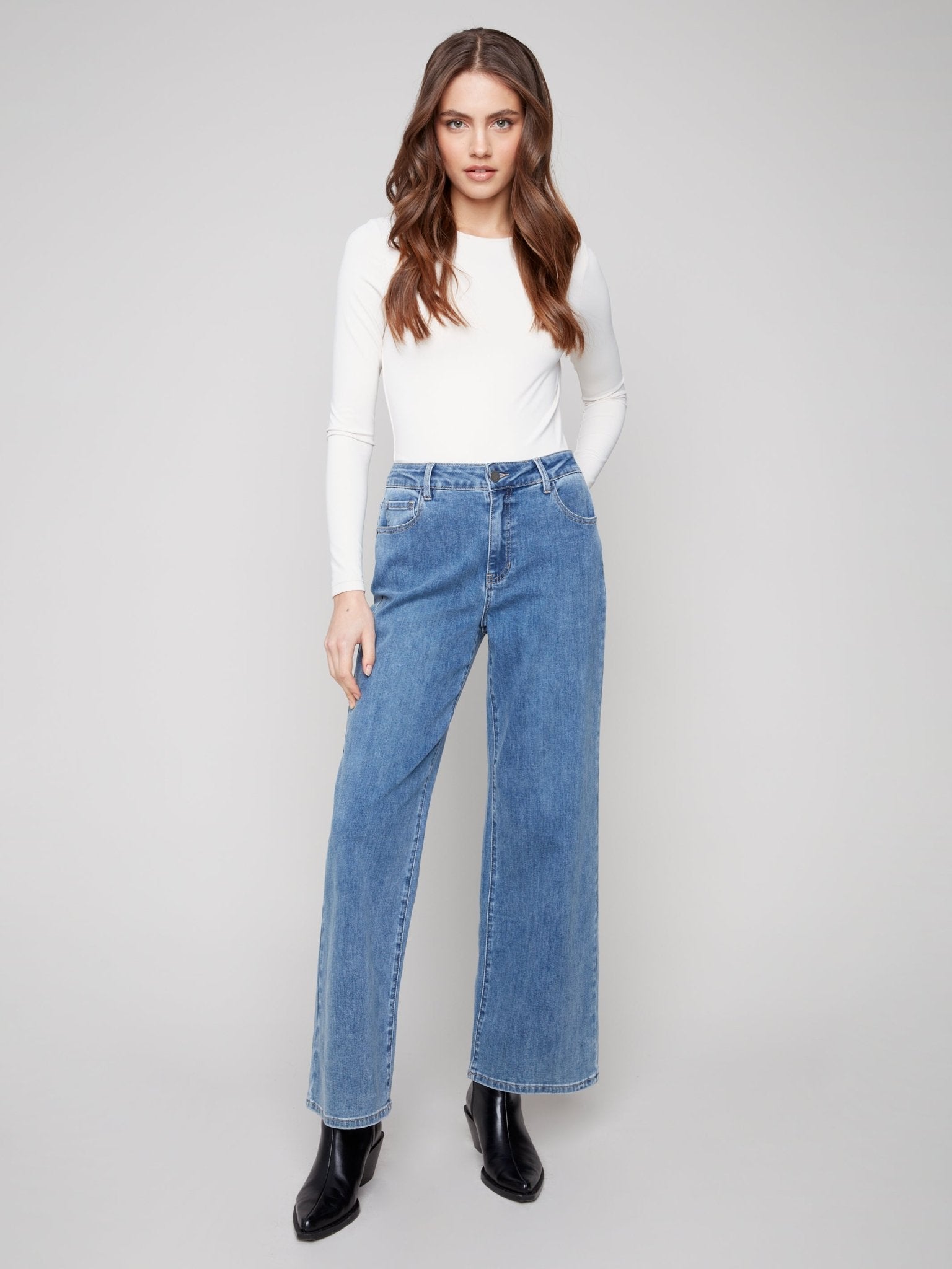 Chloe Wide Leg Jeans - Charlie B -  - Sugar River Shoppe - 