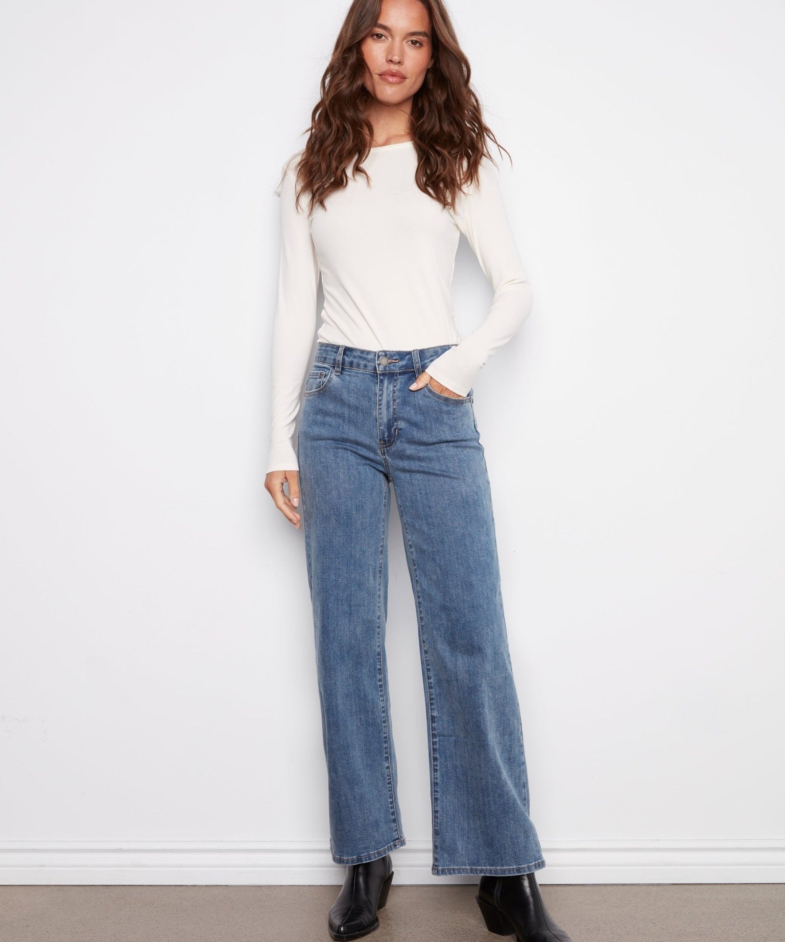 Chloe Wide Leg Jeans - Charlie B -  - Sugar River Shoppe - 