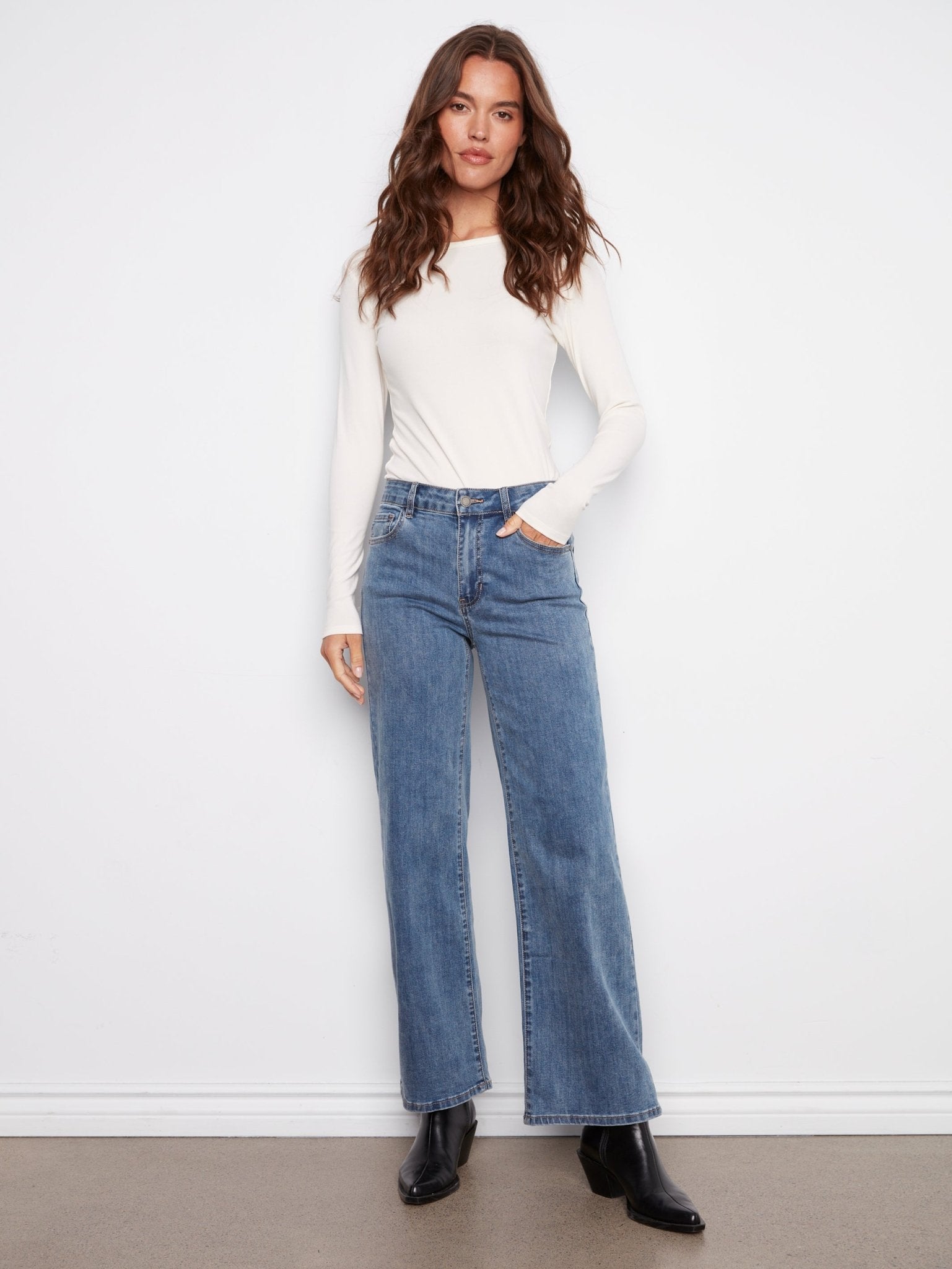 Chloe Wide Leg Jeans - Charlie B -  - Sugar River Shoppe - 