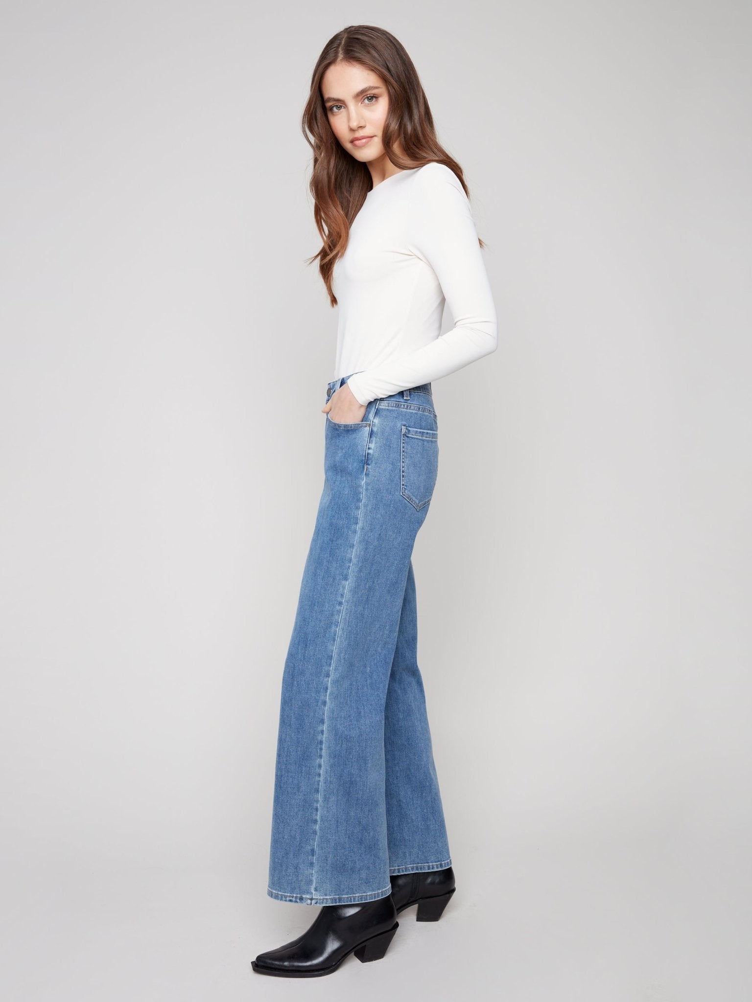 Chloe Wide Leg Jeans - Charlie B -  - Sugar River Shoppe - 