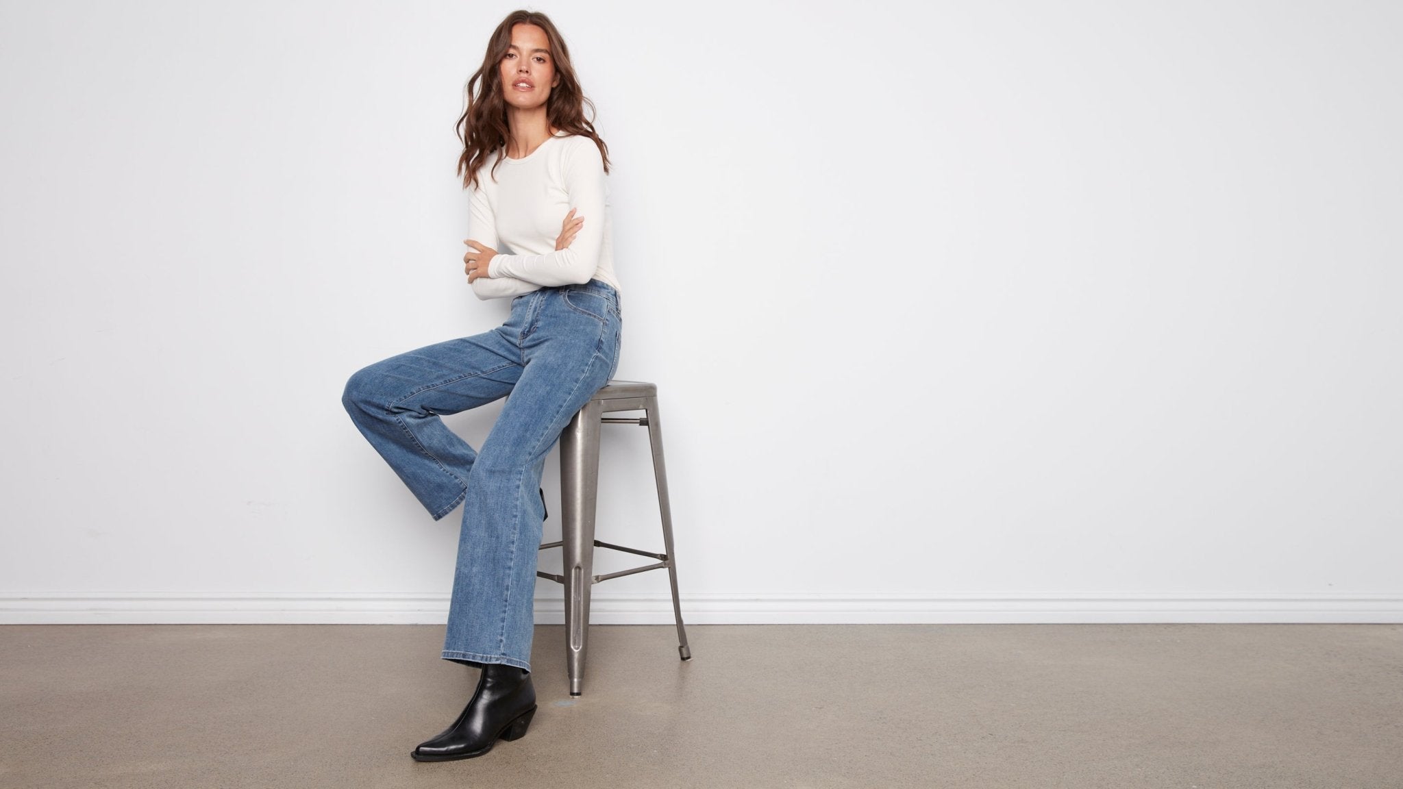 Chloe Wide Leg Jeans - Charlie B -  - Sugar River Shoppe - 