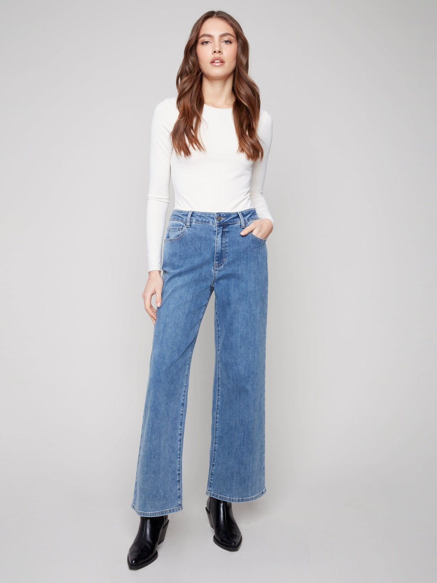 Chloe Wide Leg Jeans - Charlie B -  - Sugar River Shoppe - 