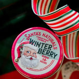 Christmas Candle in Winter Berry 3.5oz Mini - Santa's Naturals - 856930006786 - Sugar River Shoppe - 
