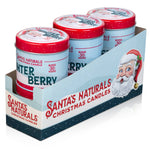 Christmas Candle in Winter Berry 9oz - Santa's Naturals - 856930006427 - Sugar River Shoppe - 