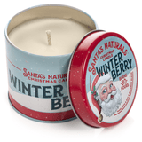Christmas Candle in Winter Berry 9oz - Santa's Naturals - 856930006427 - Sugar River Shoppe - 