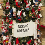 Christmas Ornament Girl holding a Flower Bouquet, pink - Nordic Dreams - 10909736 - Sugar River Shoppe - 