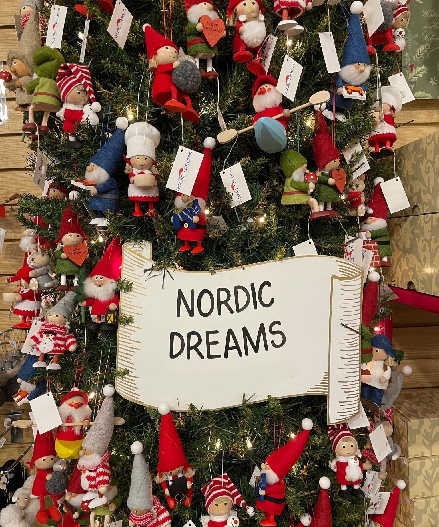 Christmas Ornament Girl Watering, yellow - Nordic Dreams - 10188840 - Sugar River Shoppe - 