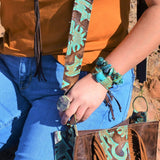 Chunky Genuine Natural Turquoise Beaded Bracelet - The Jewelry Junkie - 754105043348 - Sugar River Shoppe - 