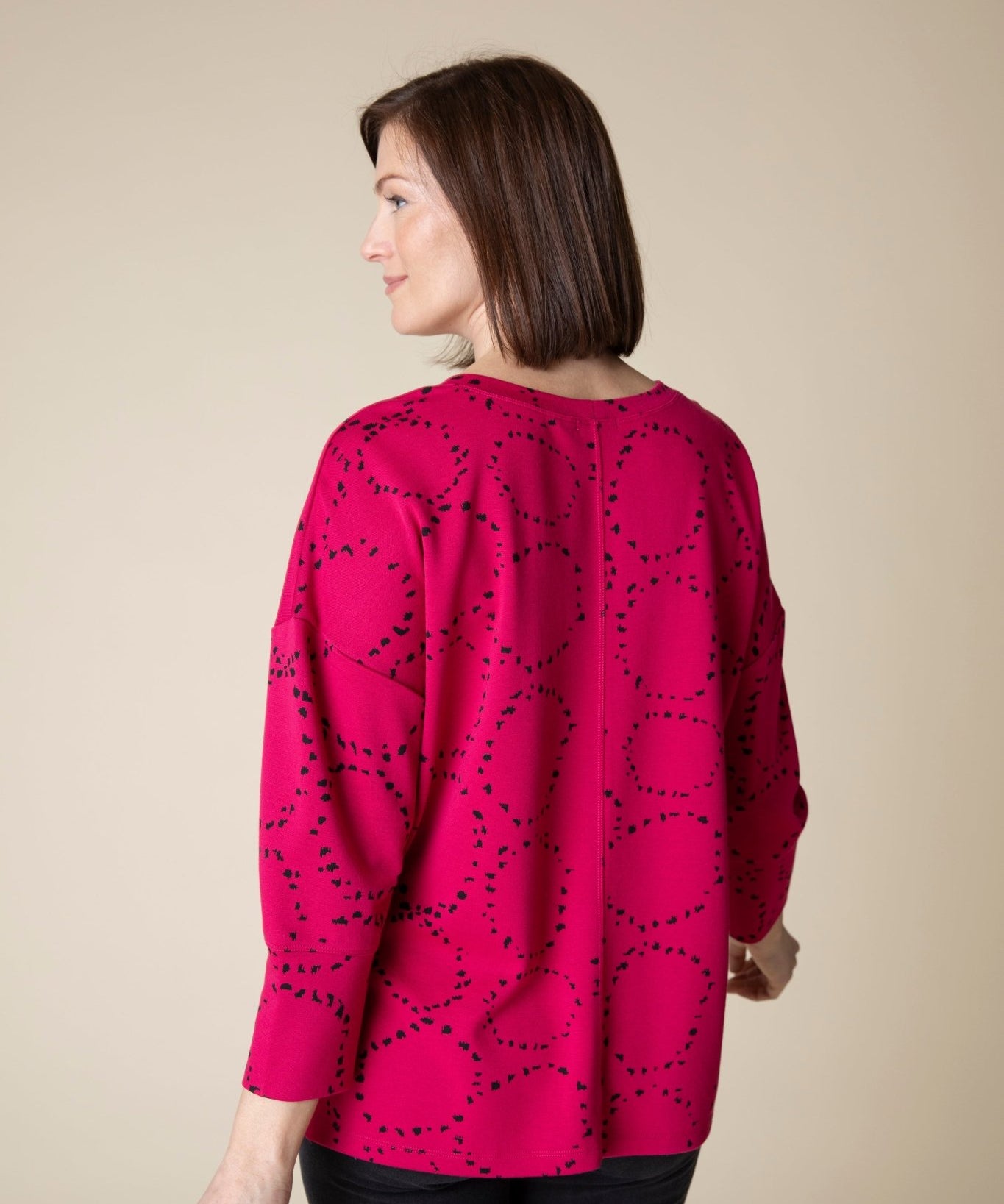 Circle Knit Jacquard Boxy Crew - Habitat - 194451512387 - Sugar River Shoppe - 