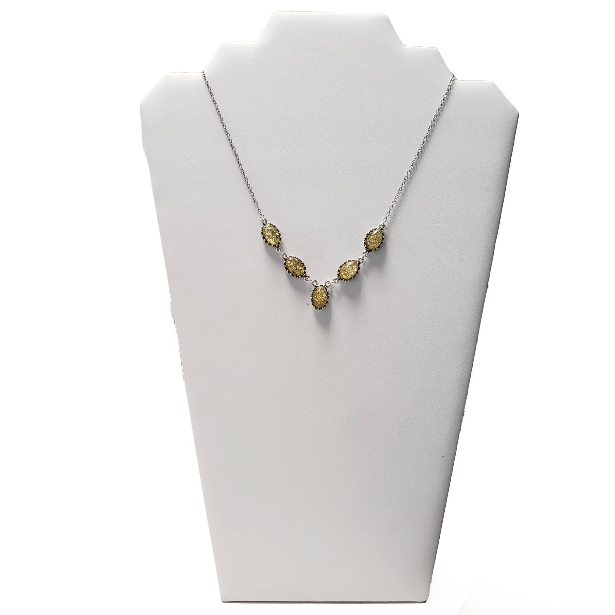Citrine Amber Sterling Silver Necklace - Amberman - 17039912 - Sugar River Shoppe - 