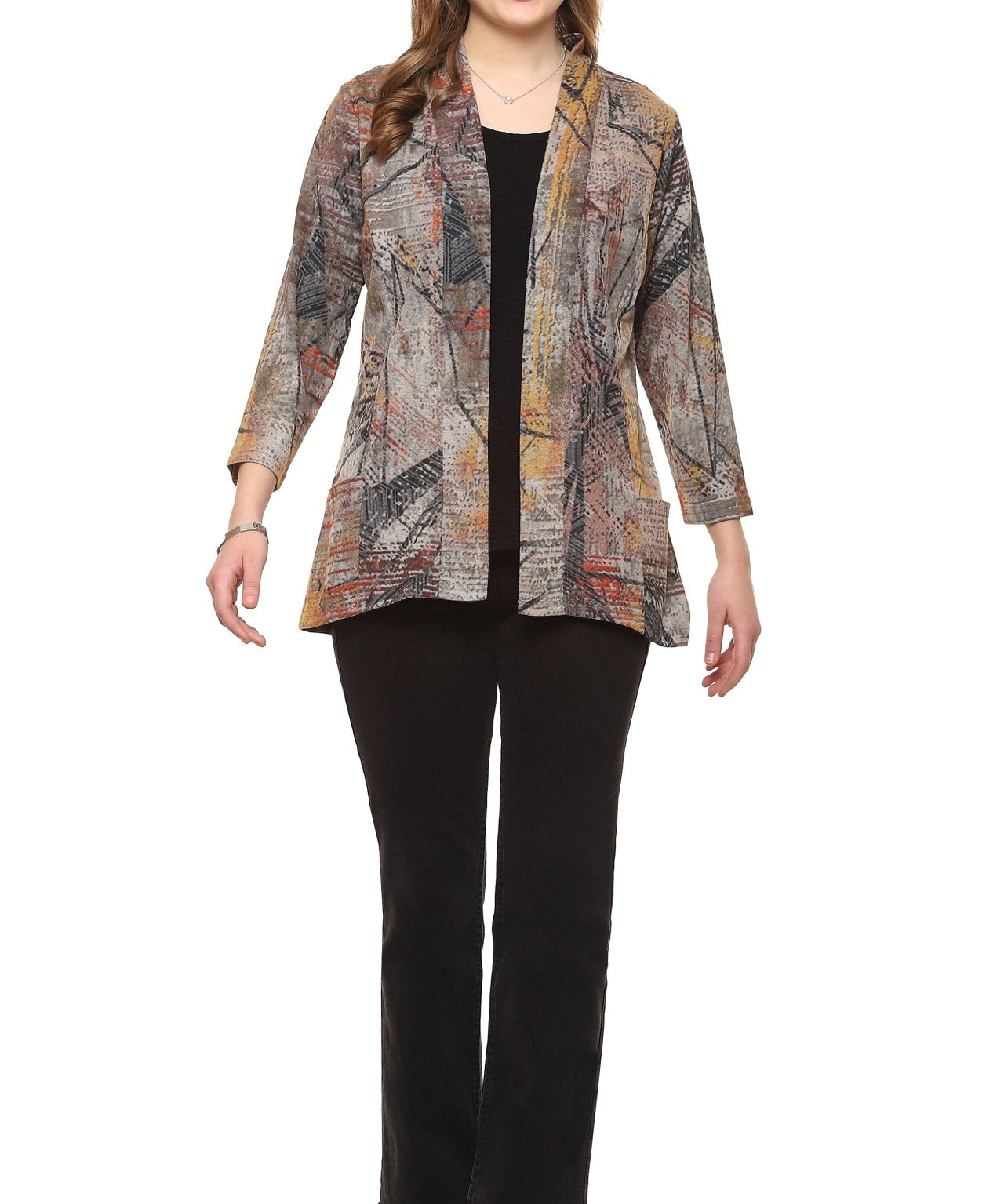 Cleo Open Front Jacket - Parsley and Sage - 16624424 - Sugar River Shoppe - 