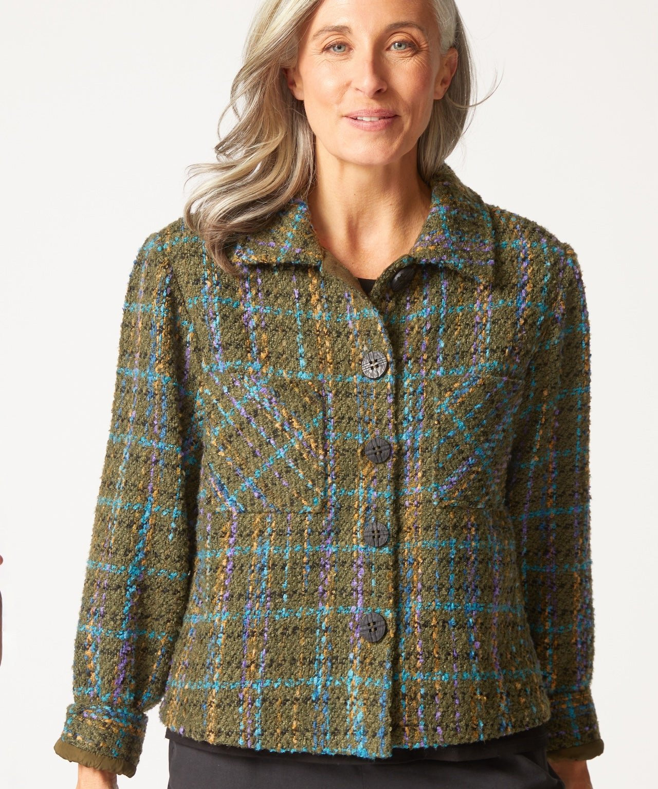 Confetti Plaid Shacket - Habitat -  - Sugar River Shoppe - 