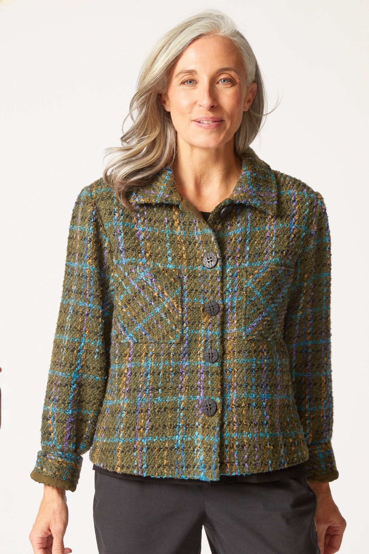 Confetti Plaid Shacket - Habitat -  - Sugar River Shoppe - 