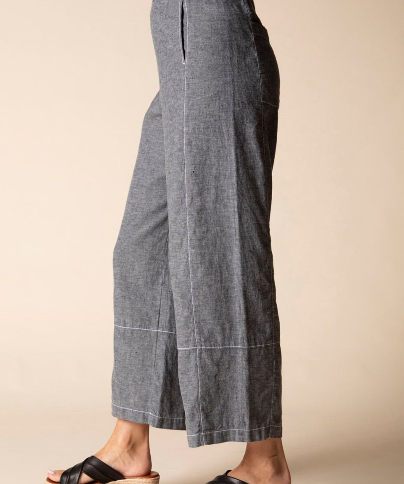 Contrast Seams Crop Pant - Habitat - 194451693727 - Sugar River Shoppe - 