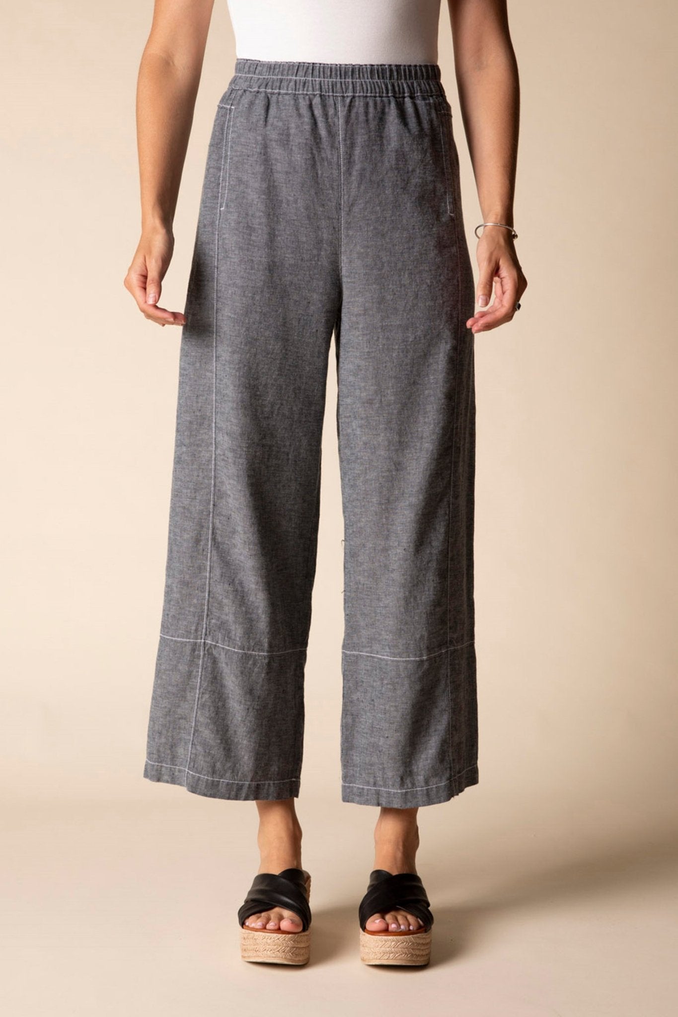 Contrast Seams Crop Pant - Habitat - 194451693727 - Sugar River Shoppe - 