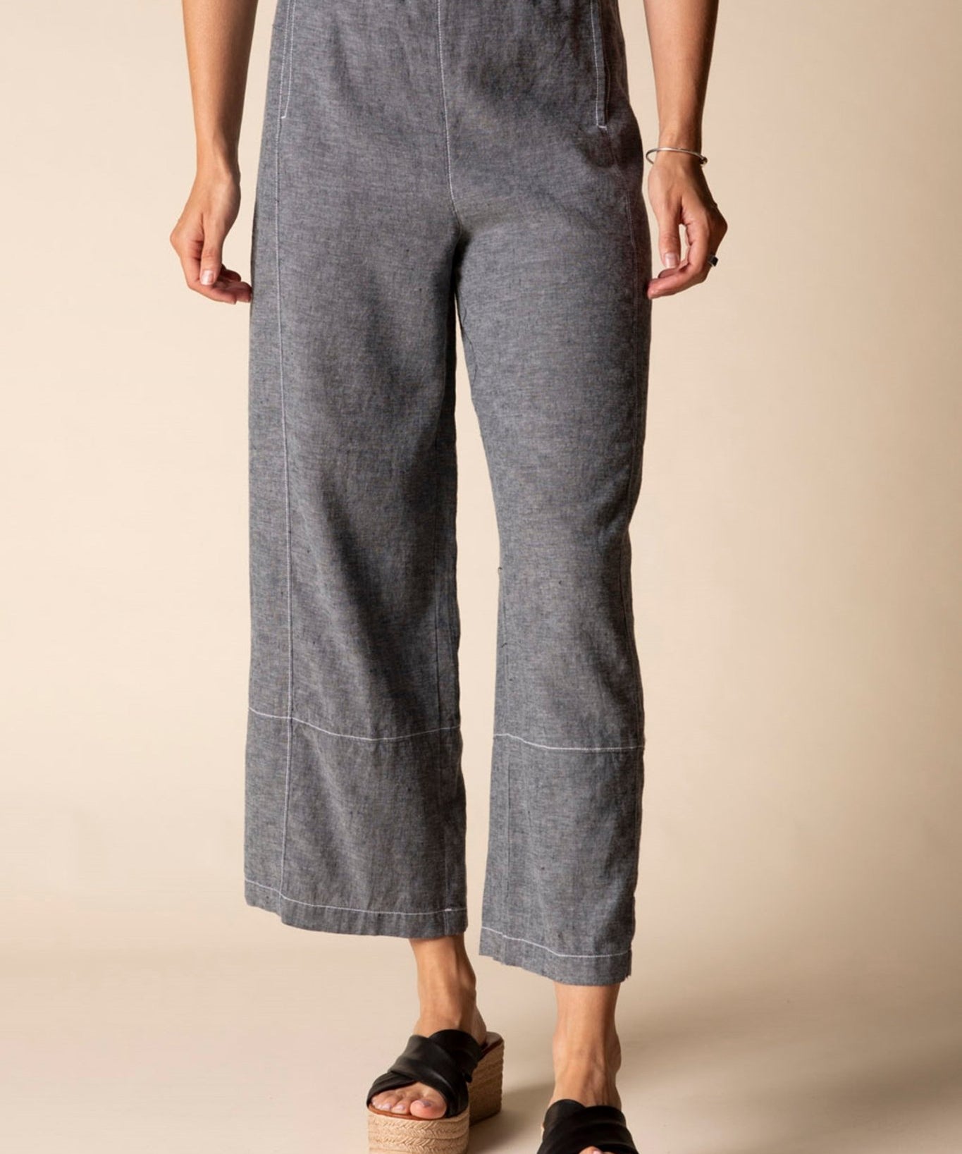 Contrast Seams Crop Pant - Habitat - 194451693727 - Sugar River Shoppe - 