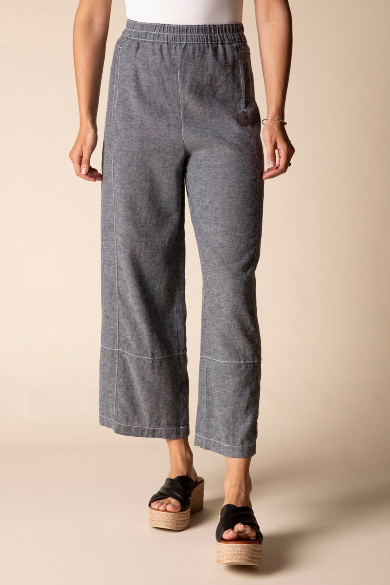 Contrast Seams Crop Pant - Habitat - 194451693727 - Sugar River Shoppe - 