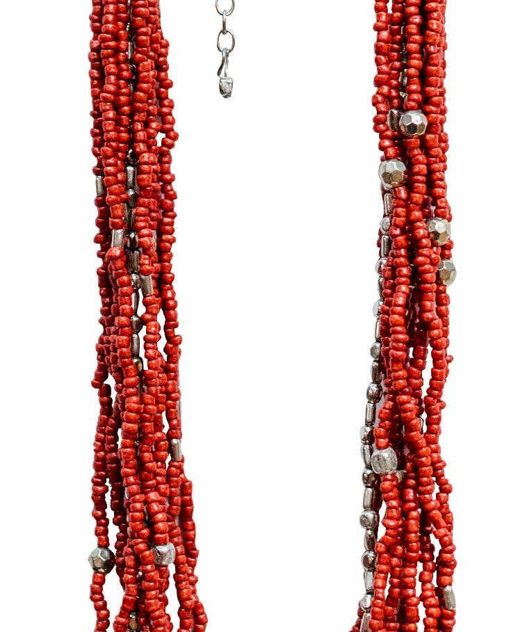 Coral Splendor Multistrand Necklace - Moksha - 50293544 - Sugar River Shoppe - 