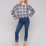 Cotton Blend Crochet Top - Charlie B - 690178634352 - Sugar River Shoppe - 
